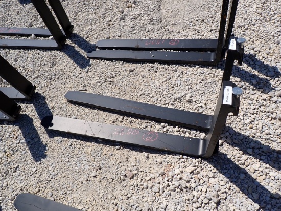 PALLET FORKS,  (2), NEW, 42", AS IS WHERE IS
