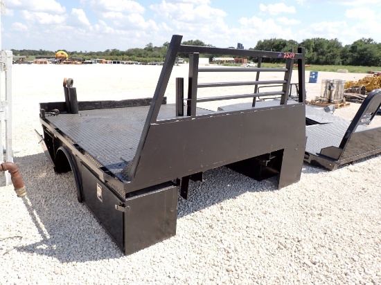 PICKUP BED,  8', FLATBED, DRW, HEADACHE RACK, RECESSED GOOSENECK HITCH, 5K