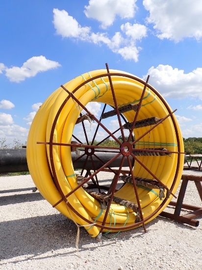 POLY PIPE,  350' REEL, 5.5" ID, AS IS WHERE IS