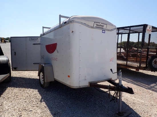2007 HAULMARK TRANSPORT DLX CARGO TRAILER,  12', 8'X56" CARGO BOX, SINGLE A