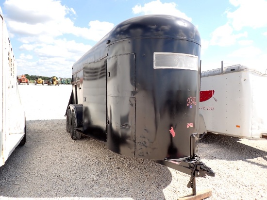1972 JACKSON HORSE TRAILER,  18', BUMPER PULL, 4 HORSE CAPACITY, TANDEM AXL