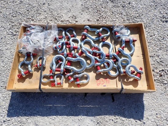 2024 LIFTING SHACKLES,  NEW, ASSORTED SIZES, AS IS WHERE IS