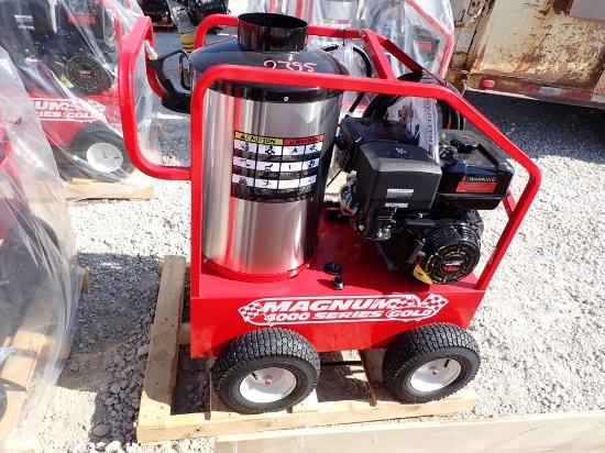 2024 MAGNUM 4000 SERIES PRESSURE WASHER,  NEW, GAS OPERATED W/ DIESEL HEATE
