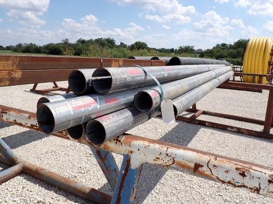 PIPE,  (9), 5" OD, 3/16" THICK, 142' TOTAL, AS IS WHERE IS