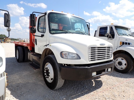 2014 FREIGHTLINER M2 FLATBED TRUCK, 272456 MILES,  DAY CAB, CUMMINS ISB 6.7