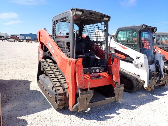 KUBOTA SVL75-2 TRACK SKID STEER, 1317 HRS,  3CYL KUBOTA DIESEL, NEW RUBBER