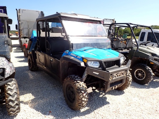 2018 HISUN SECTOR 1000 SIDE-BY-SIDE, SHOWING 1227 HRS, SHOWING 409 MILES,