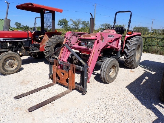 MAHINDRA 6000 TRACTOR, SHOWING 19 HRS,  CANOPY, 3.2L 4CYL 59HP DIESEL, 2WD,