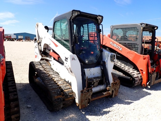 2019 BOBCAT T770 TRACK SKID STEER, SHOWING 447 HRS,  CAB, 4CYL DIESEL, AUX