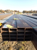 (16) LENGTHS OF RECTANGULAR TUBING,  STEEL, 11 GA X 2