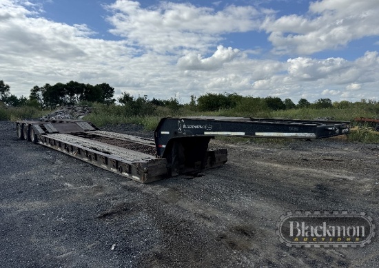 2000 Entyre 60T Tri-Axle Lowboy – Hydraulic Detach, Air Ride, Flip Over Fro
