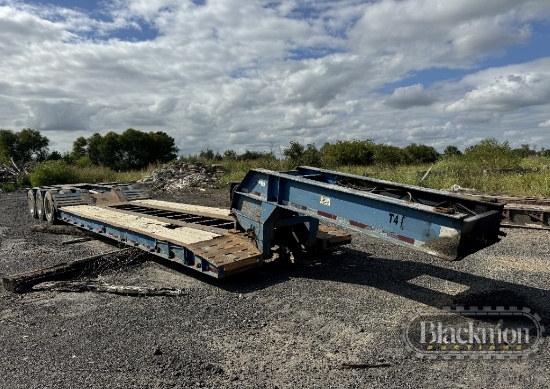 1996 Wizco RG50 50T Tri-Axle Lowboy – Manual Detach, Ground Bearing, Drive