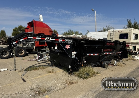 PJ Gooseneck Dump Trailer – Tandem Axle, Spring Ride, Dual Rear Doors, Wrec