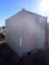 OFFICE / STORAGE CONTAINER,  12' X 7' X 8' TALL, END DOORS, WALK-IN DOOR, W