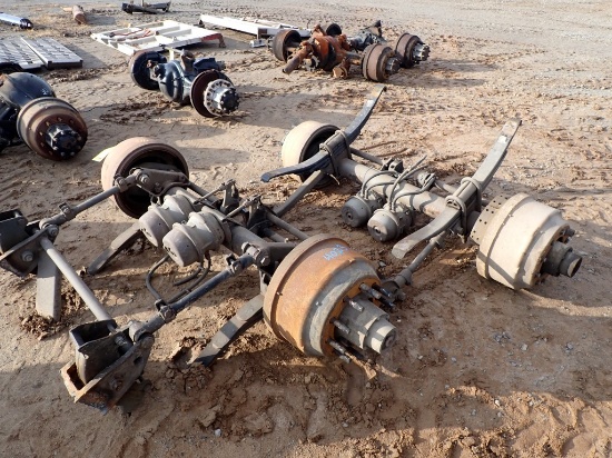 SET OF AXLES,  FOR TRAILER, SPRING RIDE,