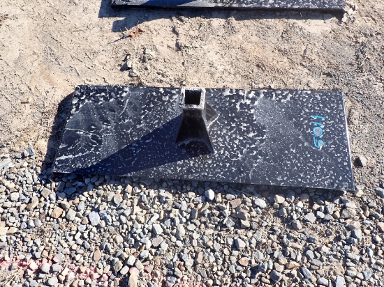 SKID STEER RECEIVER HITCH PLATE