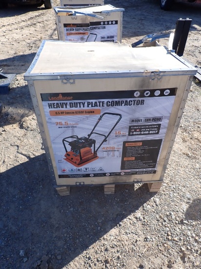 LANDHONOR LHR-PC90 HEAVY DUTY PLATE COMPACTOR,  6.5HP GAS,
