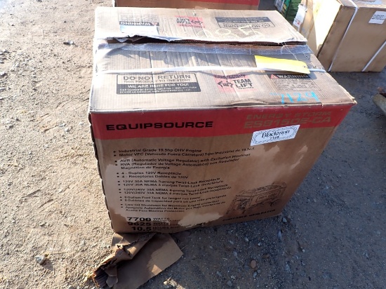 EQUIPSOURCE ENERGYSTORM ES8150E-CA GENERATOR,  19.5 HP GAS, 7700WATT, *NEW