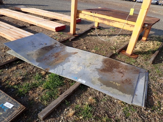 (5) STEEL PLATES,  4'X10',