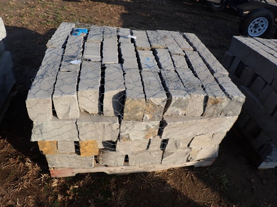 PALLET OF DECORATIVE STONE,  6X4 BLOCKS