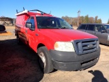 2008 FORD F150 TRUCK, 145,070+ mi,  V8 GAS, AUTO, PS, AC, CAMPER SHELL, DRO