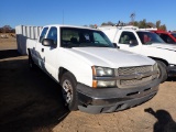 2005 CHEVROLET SILVERADO TRUCK,  EXT. CAB, V8 GAS, AUTOMATIC, PS, AC S# 1GC