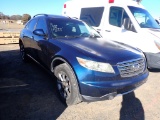 2008 INFINTY FX35 SUV, 245,272+ mi,  V6 GAS, AUTO, PS, AC, S# JNRAS08WX8X20