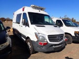 2016 MERCEDES SPRINTER AMBULANCE,  DIESEL, AUTO, STORAGE CABINETS, BENCH SE