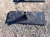 SKID STEER RECEIVER HITCH PLATE