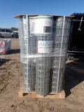 PALLET WITH (9) ROLLS OF WELDED WIRE MESH,  5' X 60', HOT DIP GALVANIZED