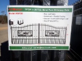 DRIVEWAY GATE,  MODEL K0720, 7' X 20', DEER MOTIF
