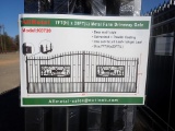 DRIVEWAY GATE,  MODEL K0720, 7' X 20', DEER MOTIF