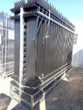 2018 ALL METAL K0710-24 STEEL SITE FENCE,  POWDER COATED, 3-RAIL STYLE, (24