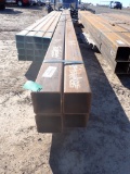 BUNDLE OF (4) LENGTHS OF SQUARE TUBING,  6