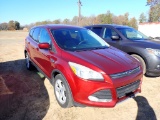 2014 FORD ESCAPE SUV, 135,701+ mi,  4-CYL GAS, AUTOMATIC, PS, AC, HAULED IN