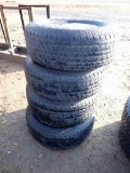 (4) 265/70R16 TIRES  ON CADILLAC WHEELS