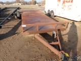 SHOPBUILT UTILITY TRAILER,  20', DOVETAIL, SINGLE AXLE, SINGLE TIRE, NEEDS
