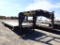 2012 BIG TEX EQUIPMENT TRAILER,  28', 5' DOVETAIL, FOLDING MEGA RAMPS, TAND