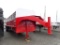 SHOPBUILT STOCK TRAILER,  GOOSENECK, 24', TANDEM AXLE, SINGLE TIRE, 3 STALL
