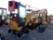 AGT QK18RXS-C MINI EXCAVATOR,  420 CC GAS, 15-HP, CAB, A/C, SIDE SHIFT, RUB