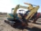 YANMAR B6U MINI EXCAVATOR, 7723+ HRS,  DIESEL, CANOPY, RUBBER TRACKS, BACKF