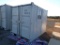 OFFICE / STORAGE CONTAINER,  9' X 6' X 7' TALL, END DOORS, WALK-IN DOOR, WI