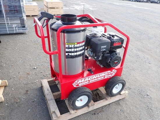 MAGNUM 4000 SERIES GOLD HOT WATER STEAM CLEANER,  GAS POWERED, DIESEL BURNE