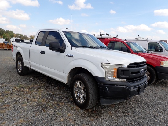 2018 FORD F150 TRUCK, 167,261+ mi,  EXTENDED CAB, V8 GAS, AUTO, 4X4, PS, AC