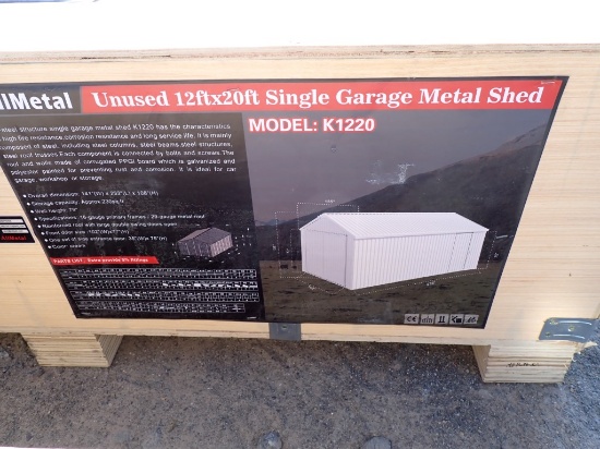 MODEL K1220 CARPORT,  12' X 20'