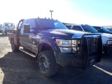 2011 FORD F250 FLATBED TRUCK, 189,547+ mi,  DIESEL, AUTO, EXTENDED CAB, 4X4