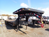 2015 PJ 903-T EQUIPMENT TRAILER,  GOOSENECK, 8' TOP DECK, 36' LOAD DECK, 10