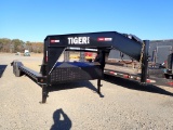 2025 TIGER GV2627 EQUIPMENT TRAILER,  GOOSENECK, 26', DOVETAIL, SLIDING RAM