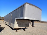 2003 UNITED ENCLOSED TRAILER,  GOOSENECK, 48', TANDEM AXLE, SINGLE TIRE, RE