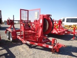 BRENCO TEN36 SG94 REEL CARRIER TRAILER,  PINTLE HITCH, W/ TENSIONER FEEDER,